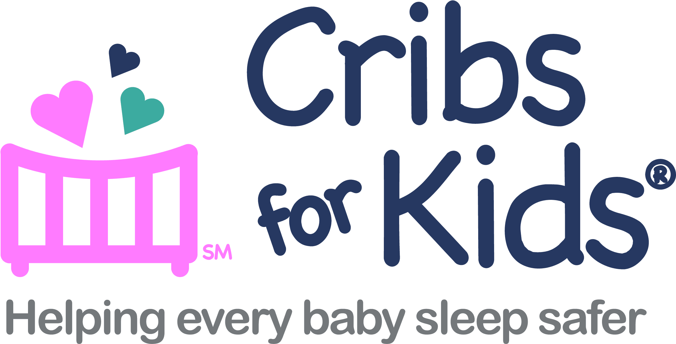 Cribs for Kids Logo on a Transparent Background